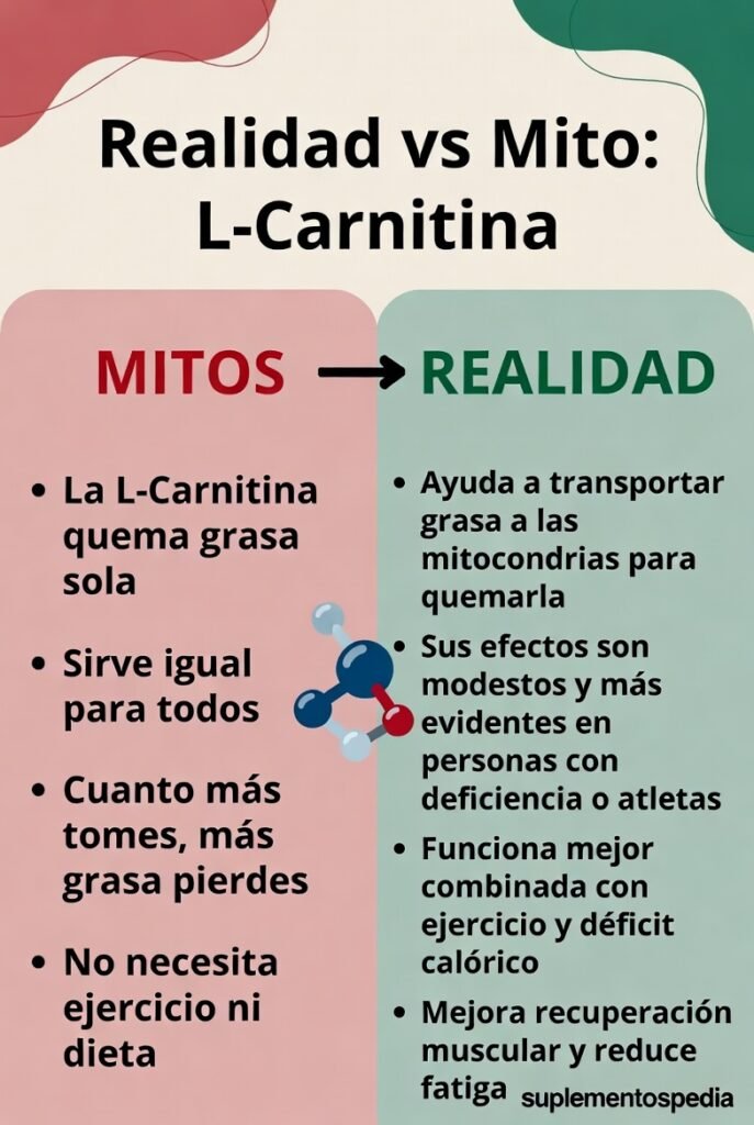 Para qué sirve la L-Carnitina: Quema Grasa, Realidad vs Mito