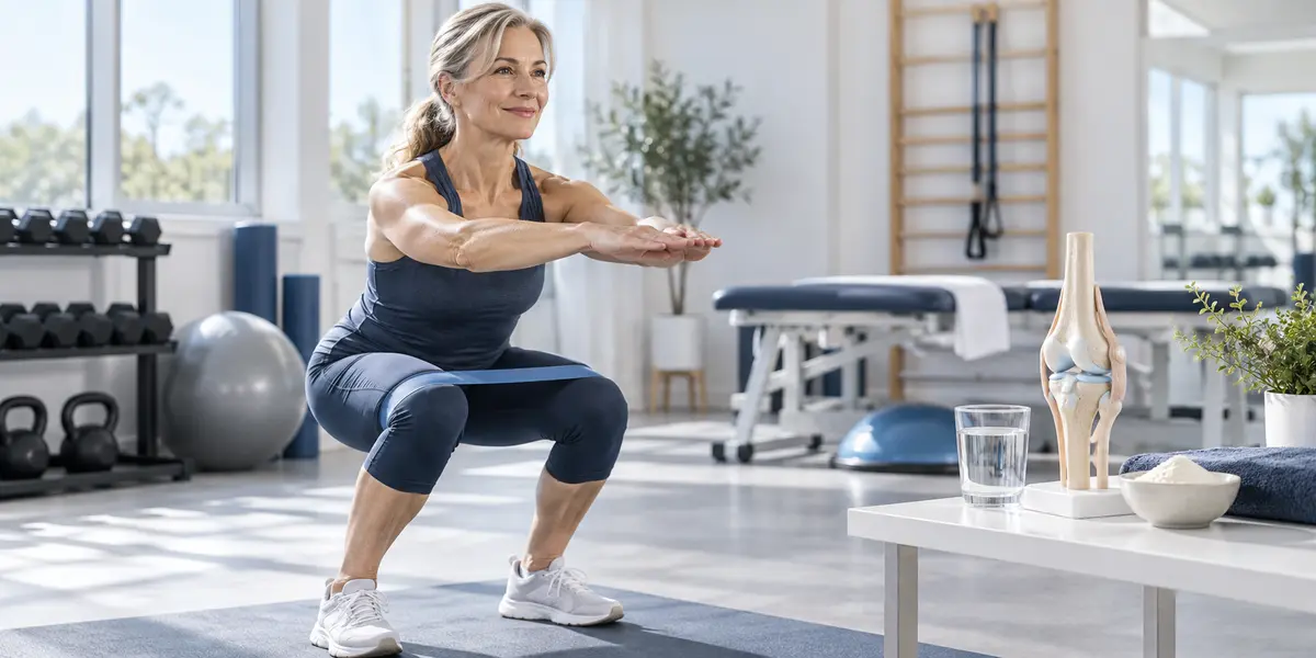 Suplementos para las articulaciones: evidencia, dosis y precauciones Mujer activa entrenando para cuidar la salud de las articulaciones